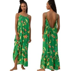 Anthropologie The Malika Gauze Maxi Dress Medium Petite